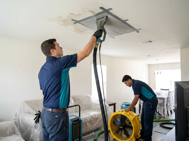 Ceiling & Roof Leak Drying in Houston, TX
